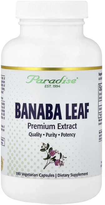 Paradise Herbs 바나바 잎 추출물 250mg 베지 캡슐 180정, ParadiseHerbs바나바잎추출물250mg베지캡슐1, 1개 - 쿠팡