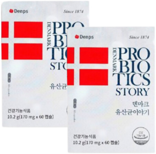 덴프스 덴마크 유산균이야기, 60정, 2개