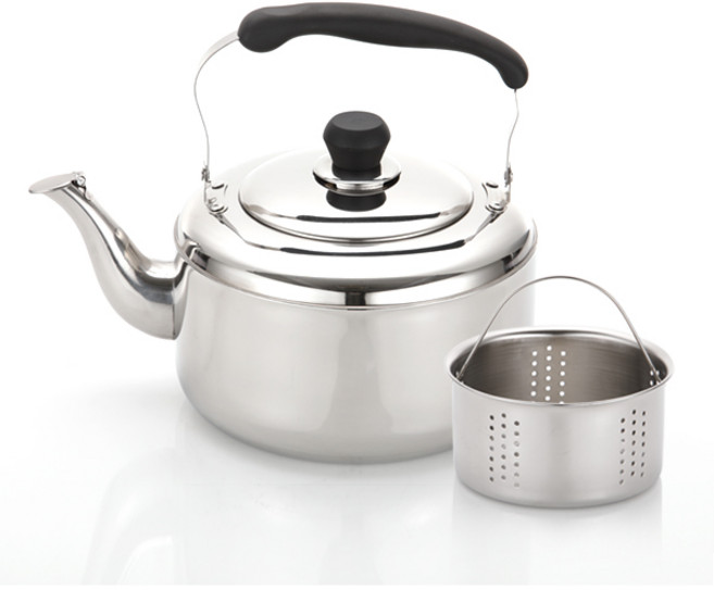 리빙스토리 인덕션겸용 차망 스텐 주전자 5L, 차망포함, 1세트