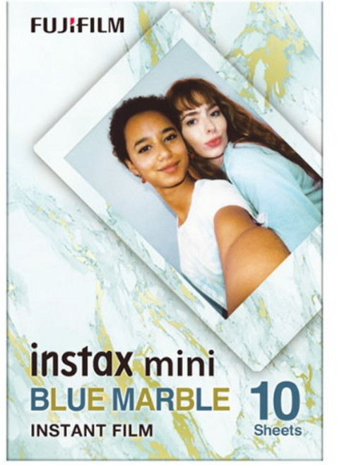 FUJIFILM 富士 instax mini 拍立得底片, mini 藍石紋底片20張, 1個