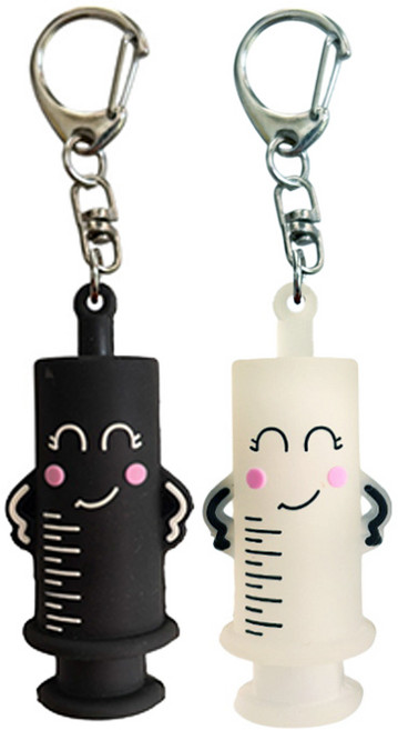 주사기 비비드 앰플따개 2P 세트 오프너 따개 간호사 뚜껑 제거 바이알따개, 1세트, 블랙+투명화이트