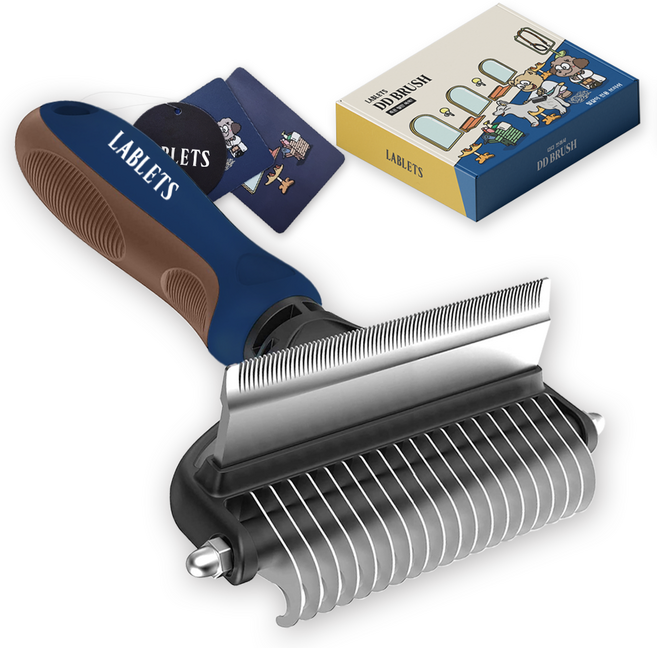 독스랩 강아지 털갈이 빗 디디브러시 엉킨털 죽은털 제거 고양이, 디디브러시 S (9cm), 1개