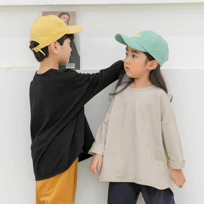 [바브키즈] 기본라운드티셔츠