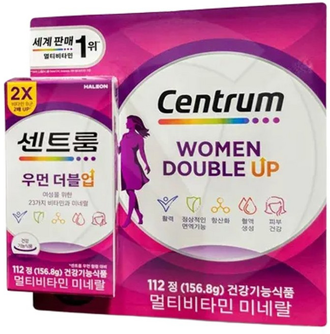 센트룸 우먼 더블업 멀티비타민 미네랄 112정 코스트코, 1개