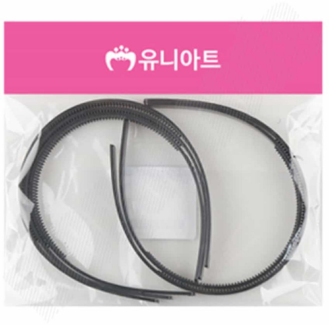 머리띠 검정 5개입 성인머리띠 머리악세서리