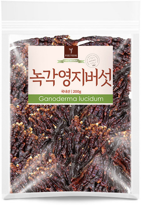 퓨어영 녹각영지버섯 200g 국내산, 1개