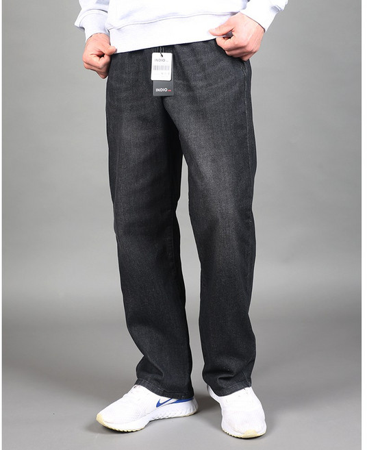 에이나인 테이퍼드 스판 데님 청바지 허리밴딩 빅사이즈