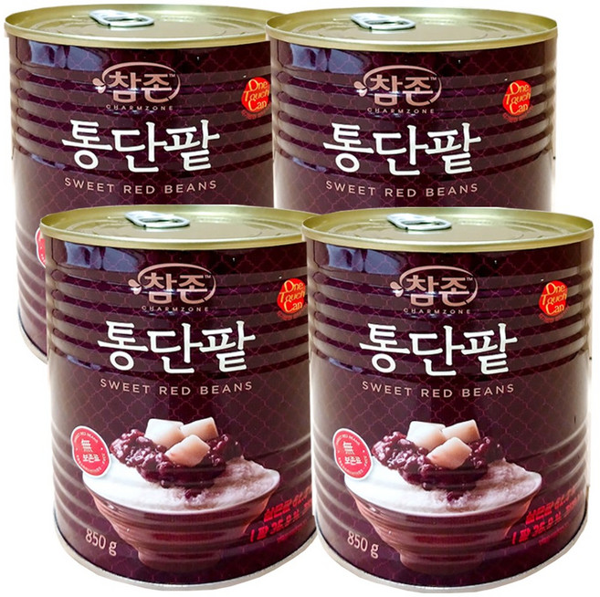 [무료배송][참존] 빙수팥 850g, 4개