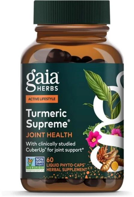 Gaia Herbs Turmeric Supreme Joint Health - Joint Support Supplement with Quercetin Black Pepper, 1개 - 쿠팡