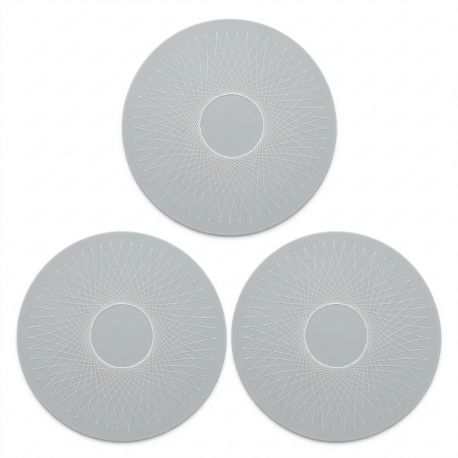 위드밸류 300도내열 인덕션 보호매트, 3개, 카본 그레이