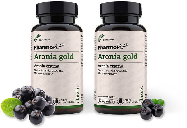 파모빗 폴란드 아로니아캡슐 골드 25%안토시아닌 50배농축 60캡슐, 60정, 2개