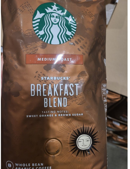 코스트코 starbucks 스타벅스 브렉퍼스트 블렌드 홀빈 커피원두 1.13kg, 홀빈(분쇄안함)