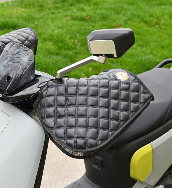 오토바이 여름 핸들토시 바이크 메쉬 통풍 쿨토시 핸들커버 자외선차단 여름용 장갑, 블랙