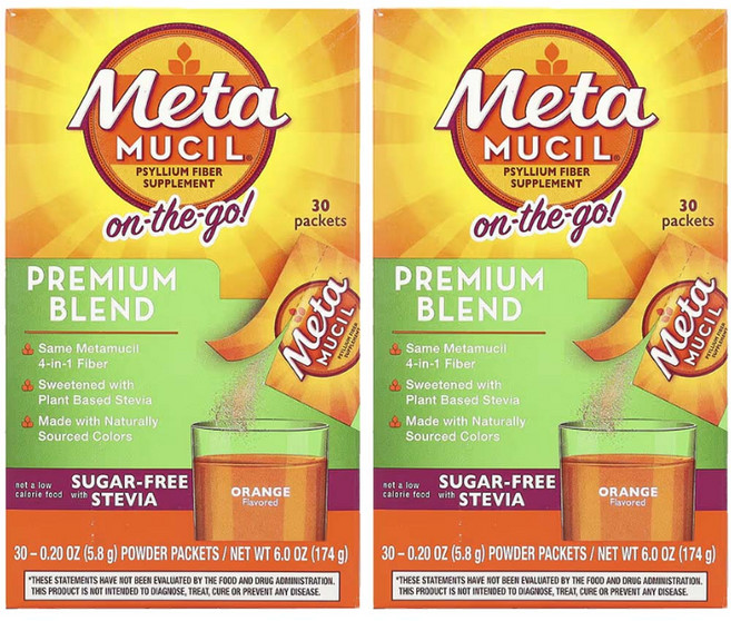 메타무실 프리미엄 블렌드 차전자 피 식이섬유 30팩 2박스 차천차피 자전자피