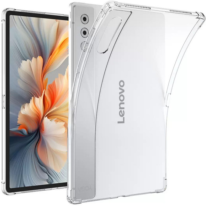 세상의모든제품 레노버 요가탭 플러스 AI Yoga Tab Plus 투명 TPU 범퍼 케이스, 투명tpu케이스+액정강화유리2매, 1개