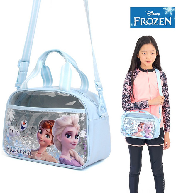 수영가방 겨울왕국2 스팽글 보스턴