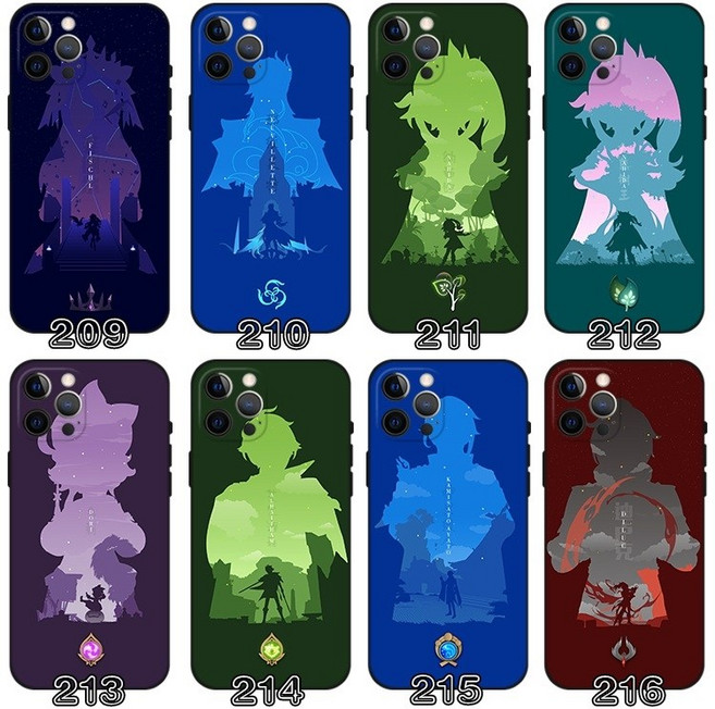 원신 굿즈 오리지널씬 추상화 캐릭터 호감도 푸리나 아이폰 갤럭시 휴대폰 소프트 케이스 폰 커버