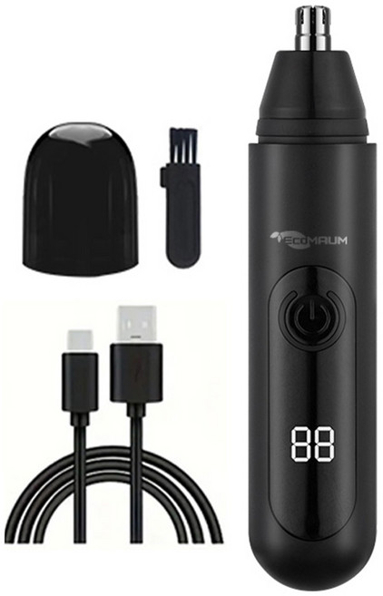 에코마음 코털제거기 배터리 잔량 디스플레이 최신형, 1개, 블랙