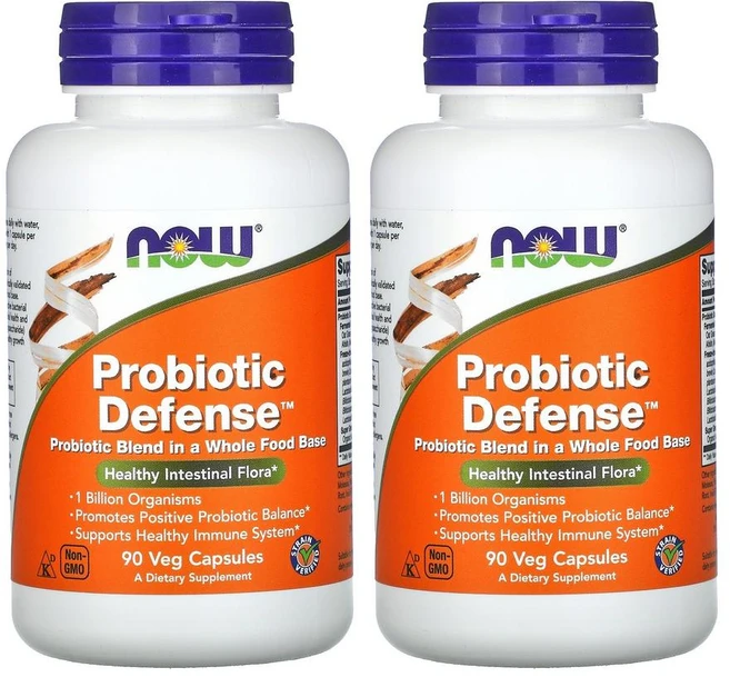 나우푸드 프로바이오틱스 디펜스 10억 유산균 90베지캡슐 2통 Probiotic, 90정, 2개 - 쿠팡
