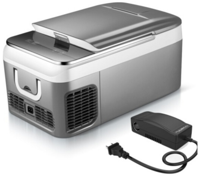 KEMIN 차량용 가정용 냉장고 미니 캠핑용 냉동고 18L 26L, 그레이