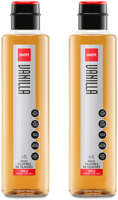 샷(SHOTT) 바닐라 시럽 1000ml, 2개, 1L
