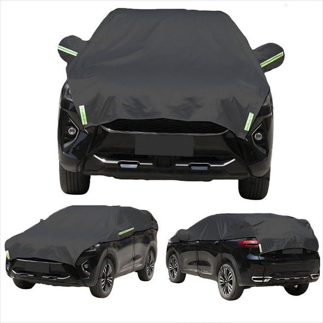 Surkat 차량용 햇빛가리개 눈 덮개 다차종 적용 자동차 하프 바디커버 성에방지커버, 블랙, 1개