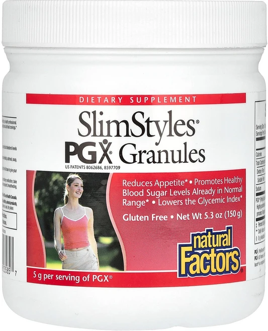 내추럴 팩터 슬림 스타일 PGX 과립 무향료 5.3온스(150g), 내추럴 팩터, 슬림 스타일, PGX 과립, 무향료, 5 - 쿠팡