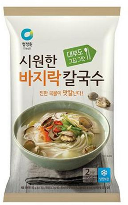 청정원 청정원 바지락칼국수, 366g, 4개