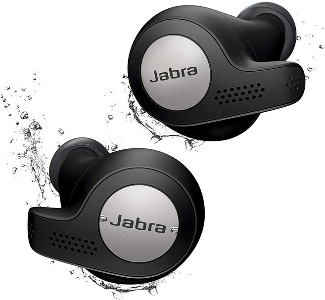 Jabra 자브라 엘리트 액티브 65t 알렉사 지원 진정 무선 스포츠 이어버드 충전 케이스 포함 – 티타늄 블랙 리퍼비시, Jabra 자브라 엘리트 액티브 65t 알렉사 지원 진