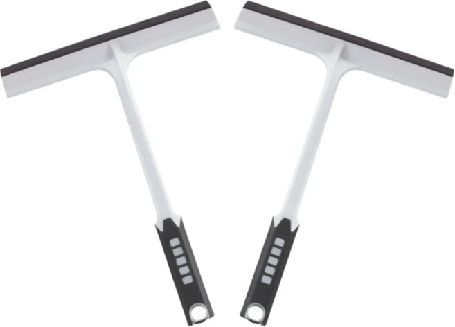 더유즈모어 욕실청소 스퀴지 대형 물기제거 유리닦이, 화이트, 2개