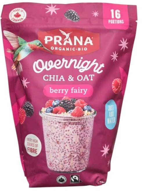 PRANA 유기농 오버나이트 치아앤오트, 1개, 800g - 쿠팡