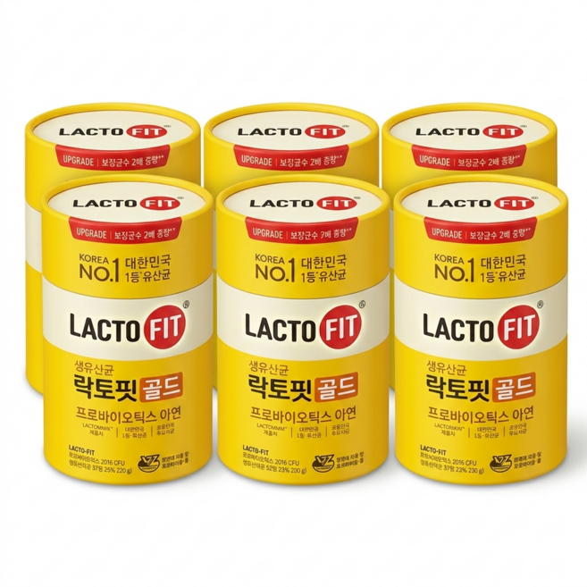 락토핏 골드 50포 6통 300회분, 6개, 50회분