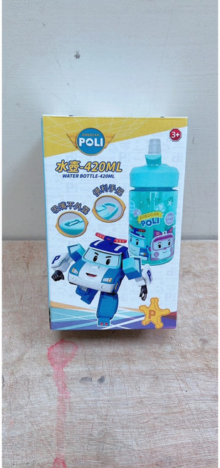 POLI 救援小英雄 水壺, 1個, POLI救援小英雄水壺420ml