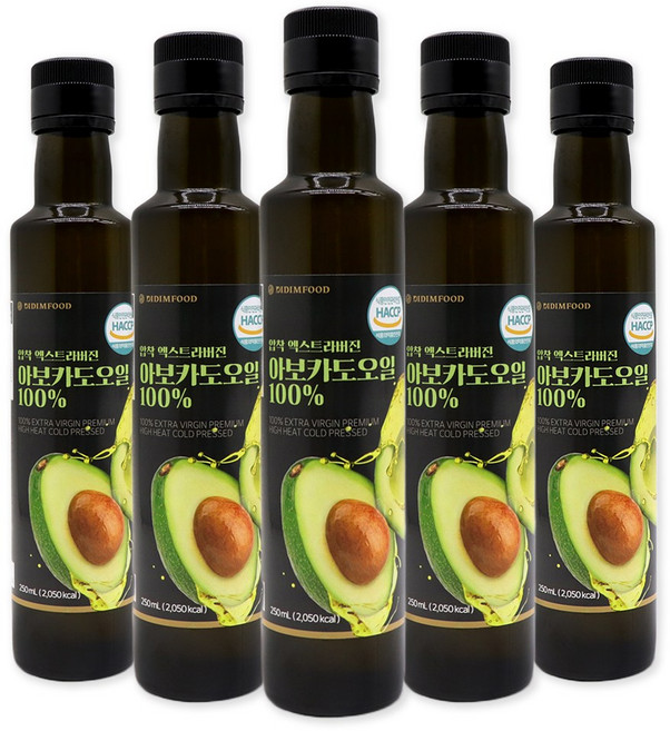 아보카도오일 엑스트라버진 250ml 5병