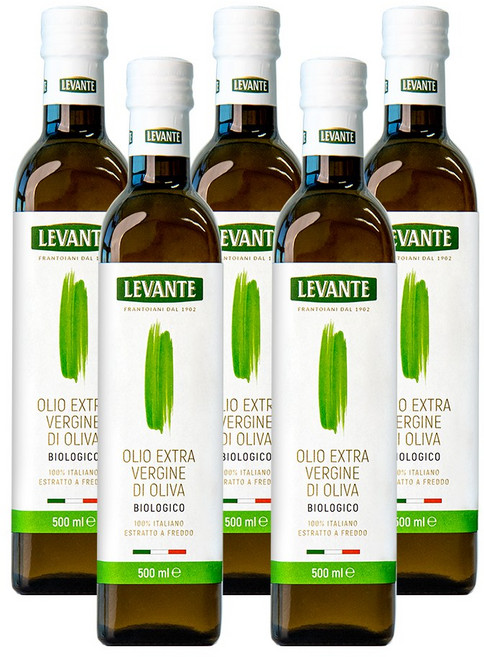 르반테 유기농 올리브오일 엑스트라버진 500ml 5병, 5개