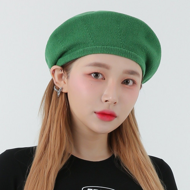 라핑 봄 여름 무지 빵모자 면 베레모 남자 성 모자