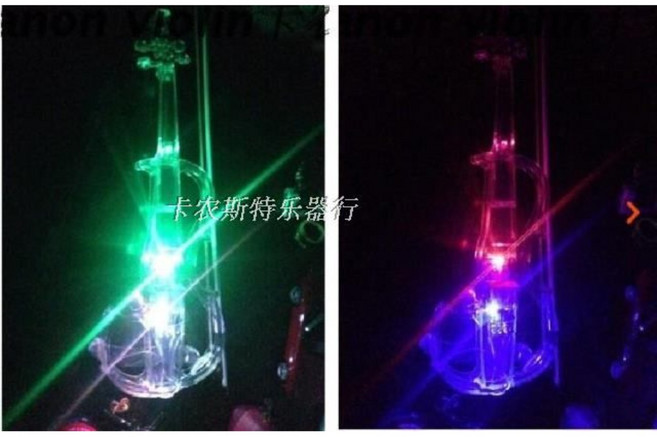 블루투스 전자 바이올린 무대 연습 투명 장기자랑 연습 바이올린 4/4, 05.화려한 조명 B Zhenla, 1개