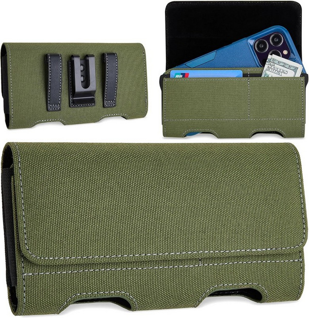 삼성 갤럭시 S25 울트라 S24 울트라 S23 S22 S21 노트 20 A71 A23 A12 모토 G 스타일러스용 모파클 나일론 휴대폰 홀스터 남성용 벨트 클립이 있는 프리