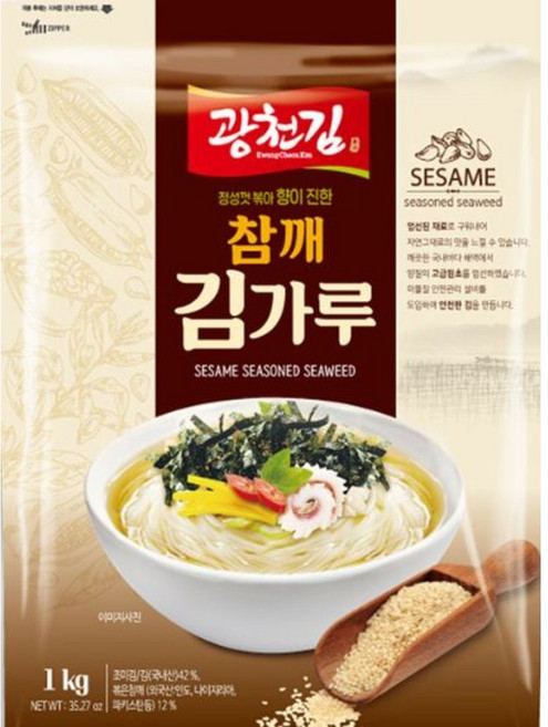 피엘유통 참깨 김가루 400g 김자반 국내산 광천김, 1개, 1개