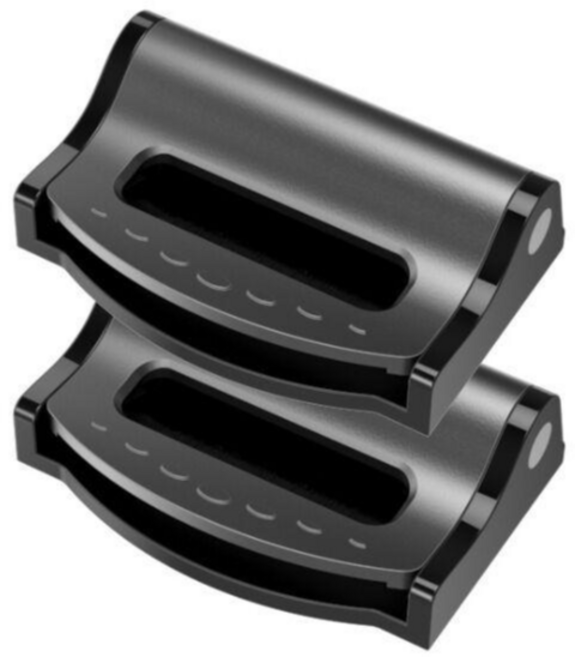 롤링페이퍼 차량용 밸트 버클 안전벨트 클립 안전벨트 고정스토퍼, 2개, 블랙(무광)