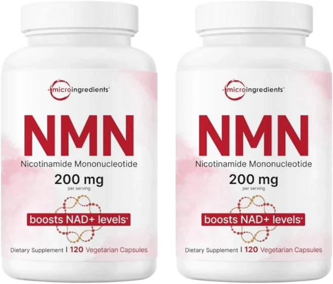 마이크로 NMN 200MG 120캡슐 2개 - 쿠팡