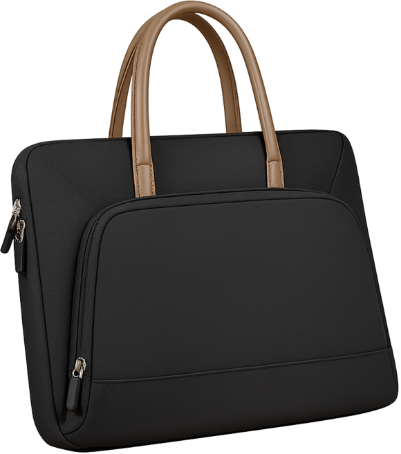 여성 직장 노트북 가방 파우치, 1개, 블랙