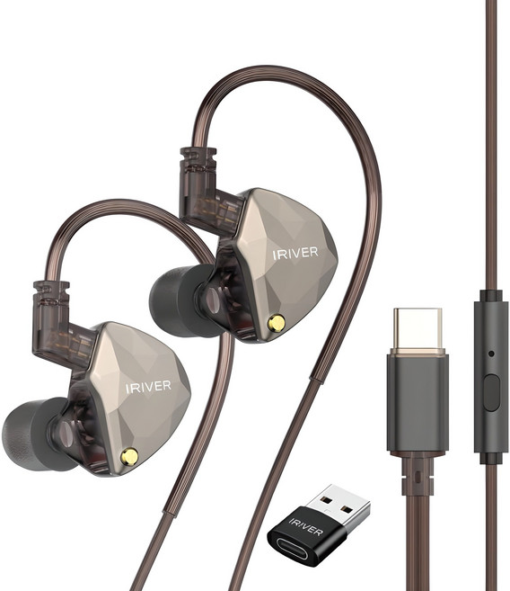 아이리버 서라운드 7.1 C타입 USB 유선 게이밍 이어폰 마이크 IGE-8D60C 블랙