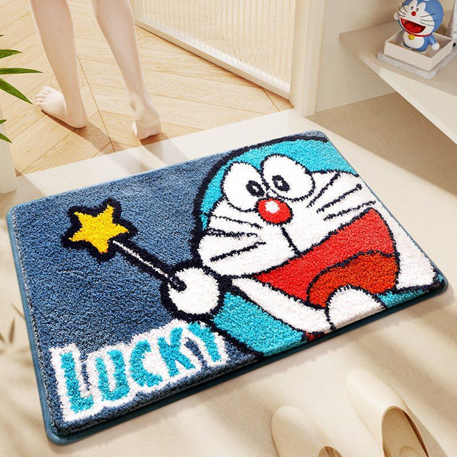 Doraemon 도라에몽 욕실 발매트, 40x60cm, 2