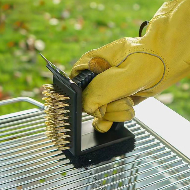 철망솔 그릴청소 브러쉬 캠핑세척솔