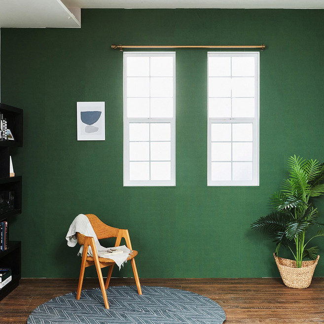 폼월드 붙이는 벽지 스티커 접착식 은박단열 곰팡이차단 이지클린, 다크그린