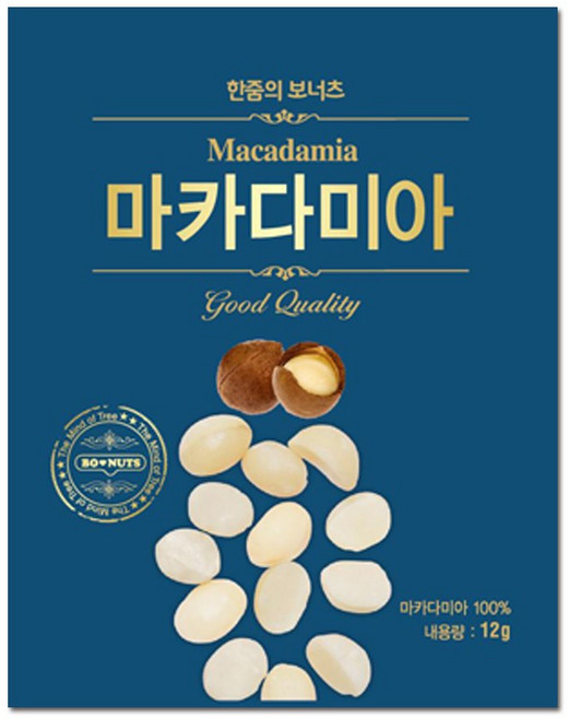 [파파퐁퐁] 보너츠 마카다미아 견과 /견과류선물세트 영양간식, 300g, 4개