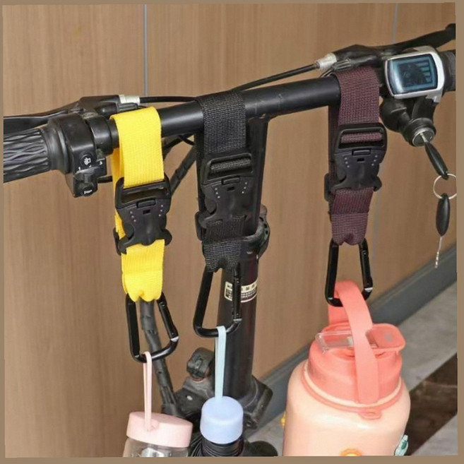 여행 캐리어 짐 정리 카라비너 버클 밴드 가방 쇼핑백 기내용 파우치 유모차 배낭 캠핑 장비 웨빙, 1개, 블랙