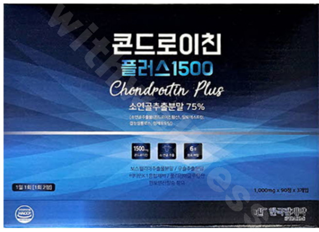 한국팜제약 콘드로이친 플러스1500 180정