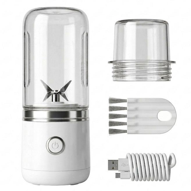 소형 휴대용 무선 믹서기 텀블러 틈새 세척솔 핸드블랜더 세트
